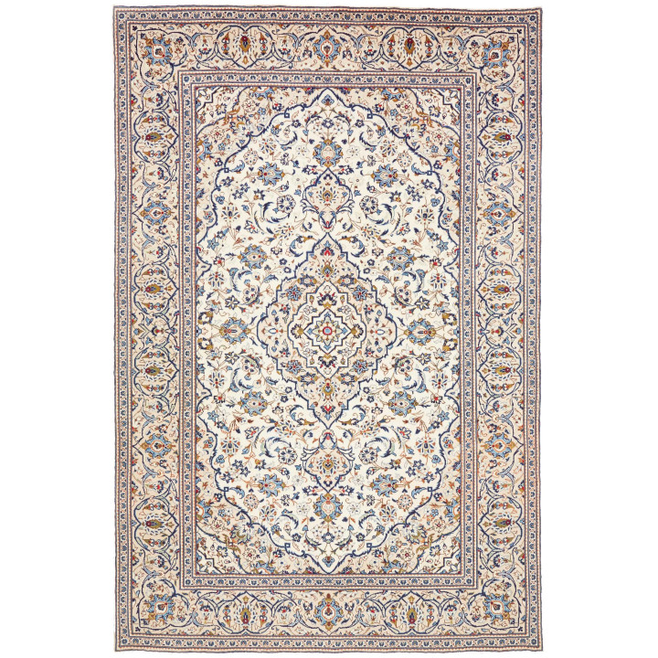 Tappeto Originale Kashan Persia 200x295 Avorio