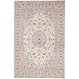 Tappeto Originale Kashan Persia 196x300 Avorio