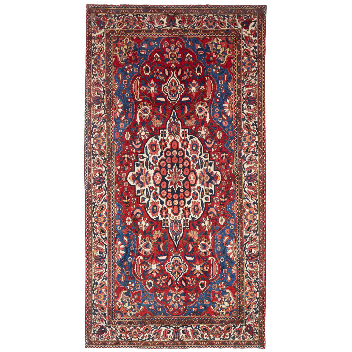 Hand Made Rug Bakhtiyar Persia 168x322 Red Blue