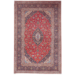 Hand Made Rug Ardakan Persia 207x318 Red Dark B