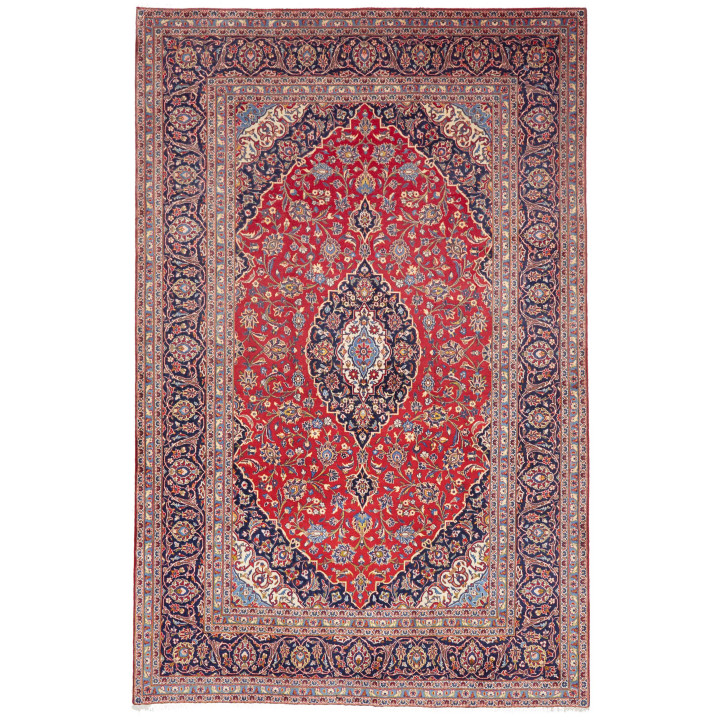 Hand Made Rug Ardakan Persia 207x318 Red Dark B