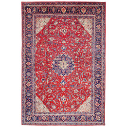 Hand Made Rug Sarough Persia 212x314 Red Blue