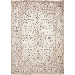 Hand Made Rug Kashan Persia 286x403 Ivory Dark