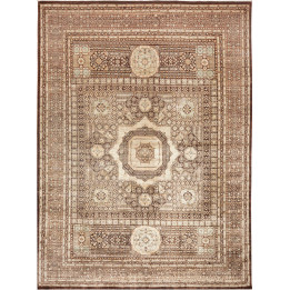 Hand Made Rug Kairo Pakistan 266x356 Brown Beig