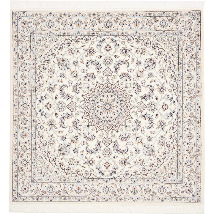 Hand Made Rug Nain 9la Persia 150x150 Ivory Dar