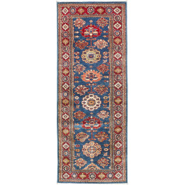 Hand Made Rug Kazak Fine Pakistan 76x202 Blue B
