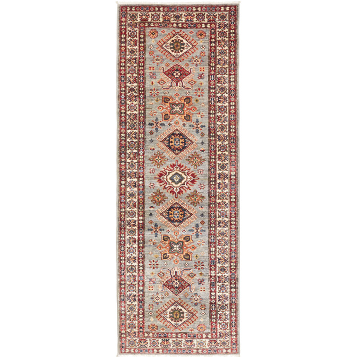 Hand Made Rug Kazak Fine Pakistan 80x244 Light