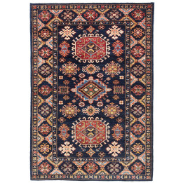 Hand Made Rug Kazak Fine Pakistan 129x187 Dark