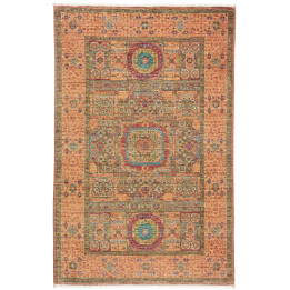 Hand Made Rug Kairo Pakistan 82x128 Orange Red