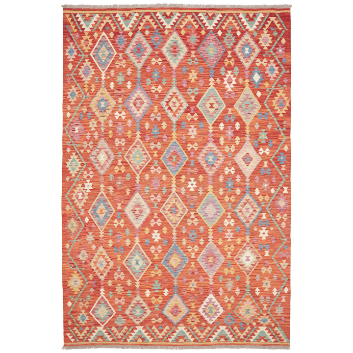 Hand Made Rug Kilim Afghanistan 201x300 Brick R