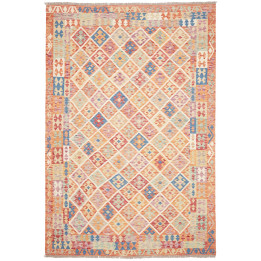 Hand Made Rug Kilim Afghanistan 203x301 Orange