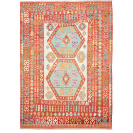 Hand Made Rug Kilim Afghanistan 213x290 Rust Re