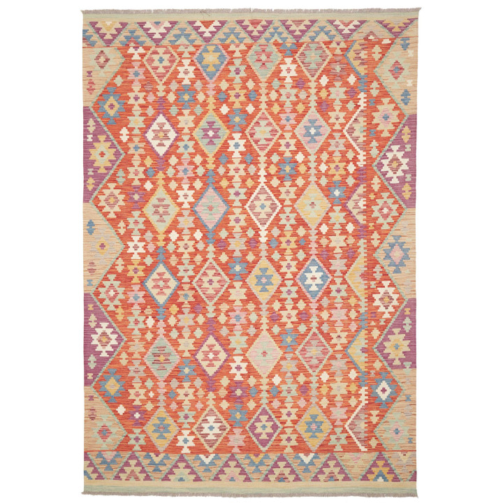 Hand Made Rug Kilim Afghanistan 201x296 Brick R