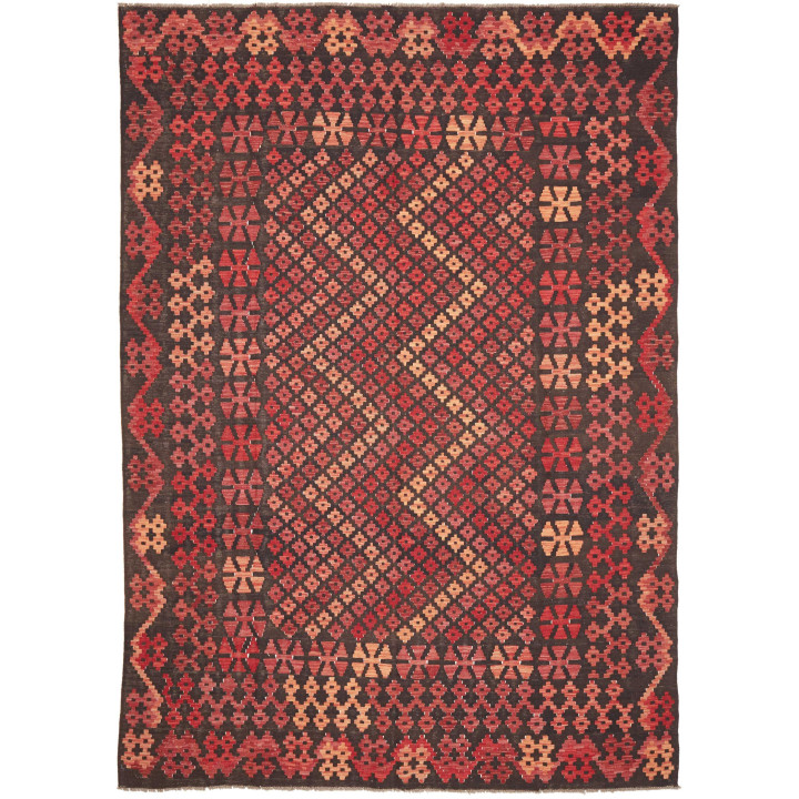 Hand Made Rug Kilim Afghanistan 207x292 Dark Br
