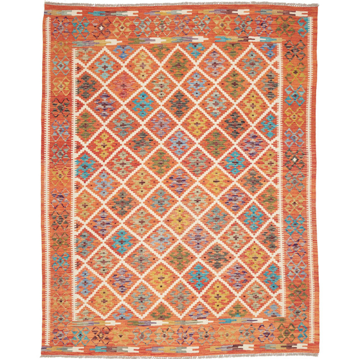 Hand Made Rug Kilim Afghanistan 201x247 Orange
