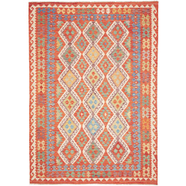 Hand Made Rug Kilim Afghanistan 209x289 Rust Li