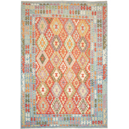 Hand Made Rug Kilim Afghanistan 203x291 Brick R