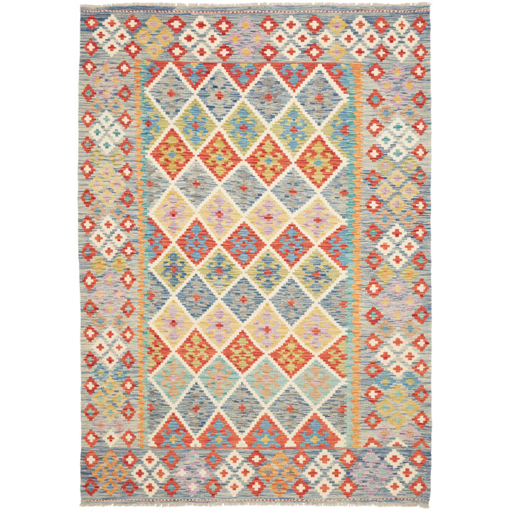 Hand Made Rug Kilim Afghanistan 174x242 Blue Re