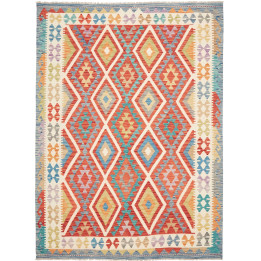 Hand Made Rug Kilim Afghanistan 178x241 Red Ivo