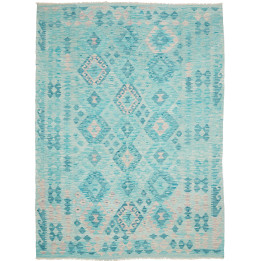 Hand Made Rug Kilim Afghanistan 181x244 Turquoi