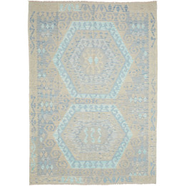 Hand Made Rug Kilim Afghanistan 182x253 Beige L