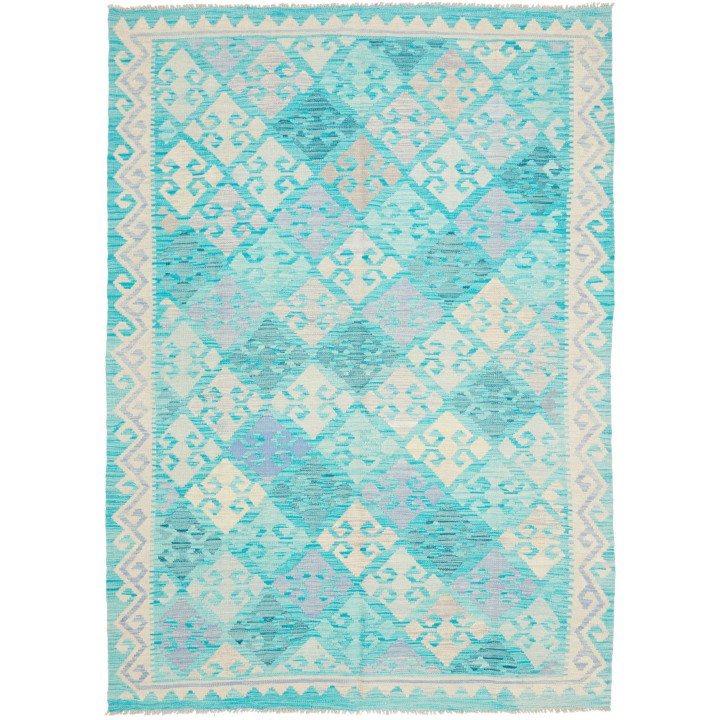 Hand Made Rug Kilim Afghanistan 177x240 Turquoi