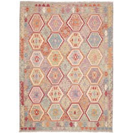 Tappeto Originale Kilim Afghanistan 179x243 Gri