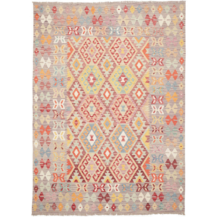 Tappeto Originale Kilim Afghanistan 176x247 Gri