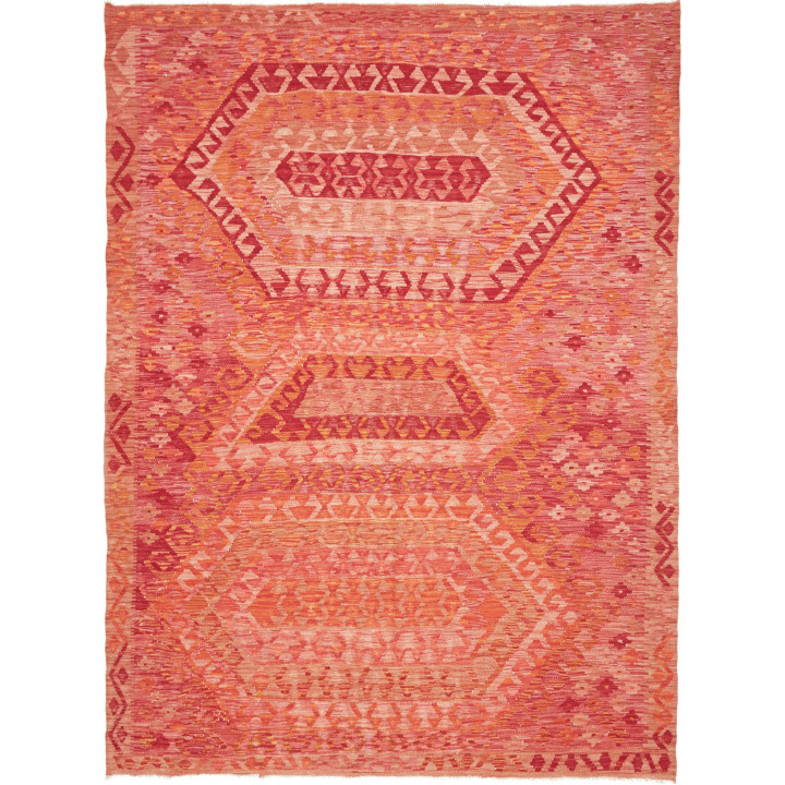 Hand Made Rug Kilim Afghanistan 182x240 Red Ora