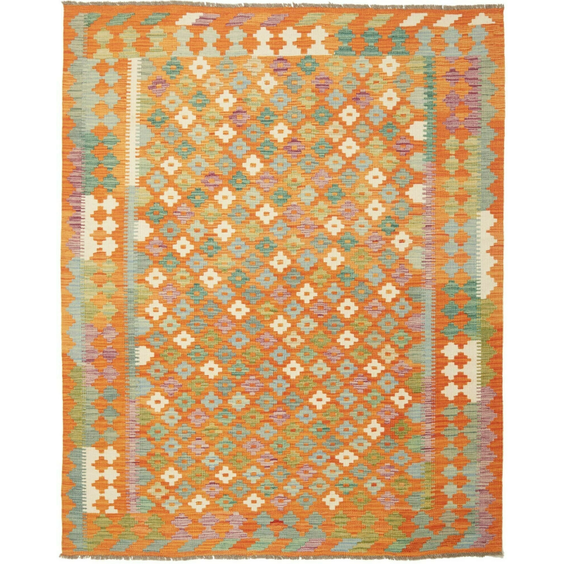 Kilim 154x192 Cm Kilim, Afghanistan, Hand-carded Wool
