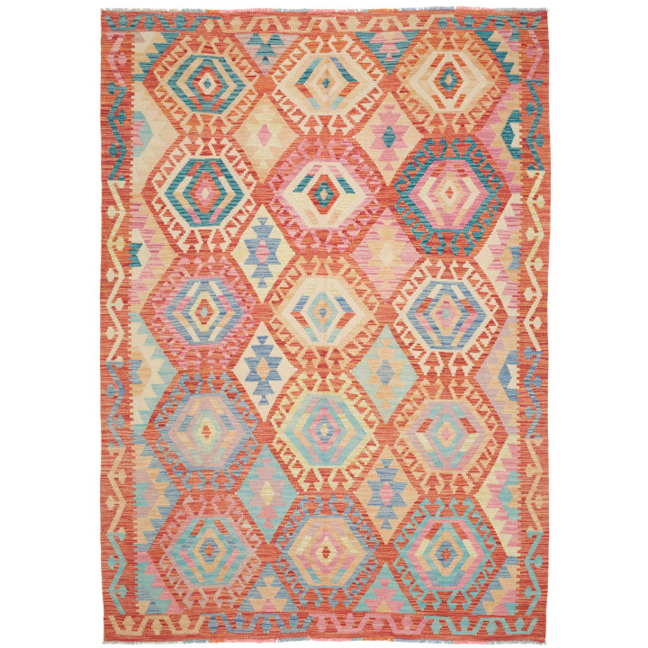 Hand Made Rug Kilim Afghanistan 181x258 Rust Li