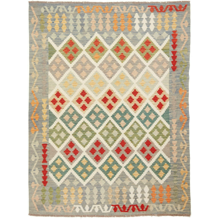 Kilim 150x200 Cm Kilim, Afghanistan, Hand-carded Wool (warp: