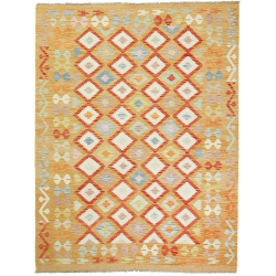 Kilim 150x199 Cm Kilim Afghanistan Hand-carded Wool (warp: