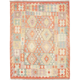 Hand Made Rug Kilim Afghanistan 150x193 Orange