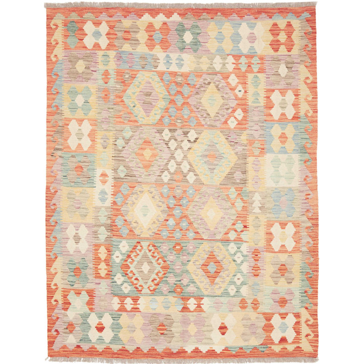 Hand Made Rug Kilim Afghanistan 150x193 Orange
