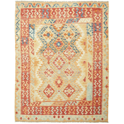 Kilim 156x198 Cm Kilim, Afghanistan, Hand-carded Wool (warp: