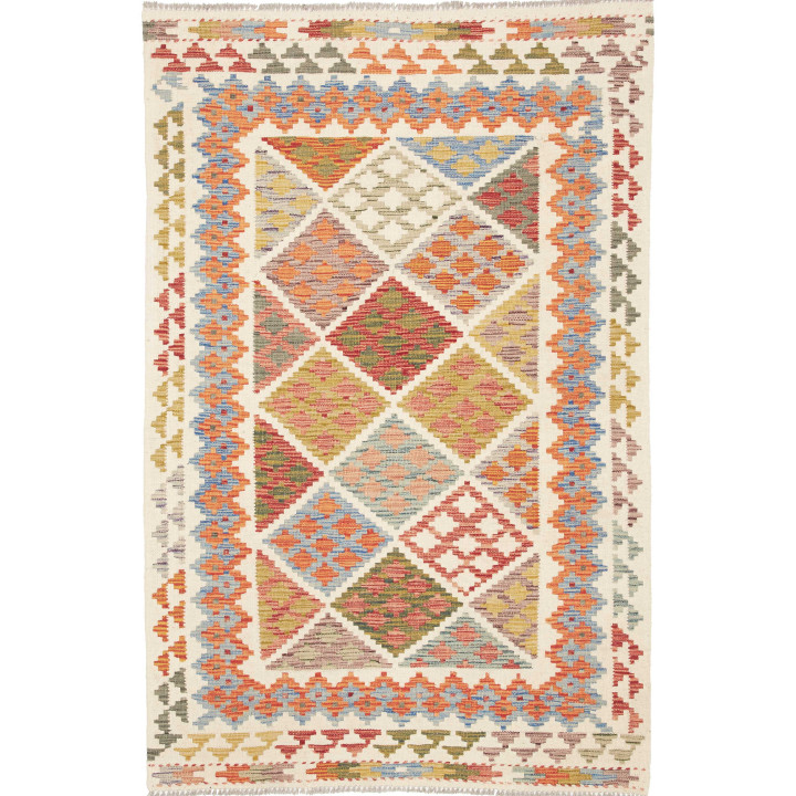 Hand Made Rug Kilim Afghanistan 117x179 Ivory O