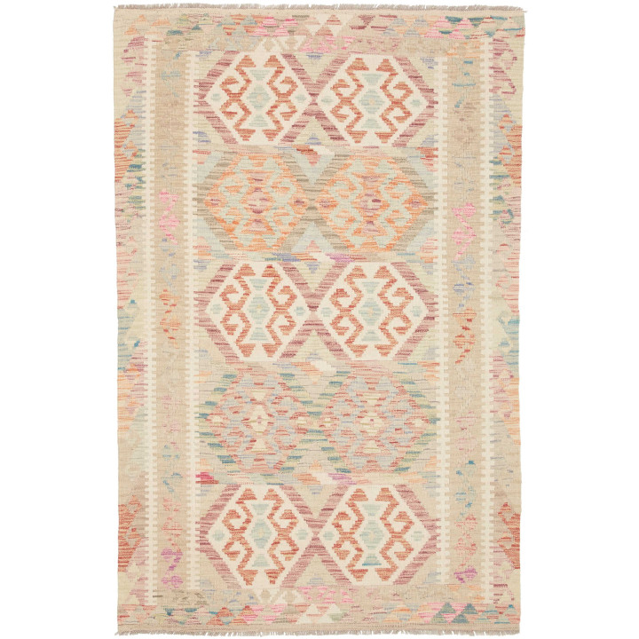 Hand Made Rug Kilim Afghanistan 121x186 Beige I