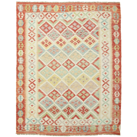 Kilim 157x195 Cm Afghan Kilim. Hand-carded Wool (cotton