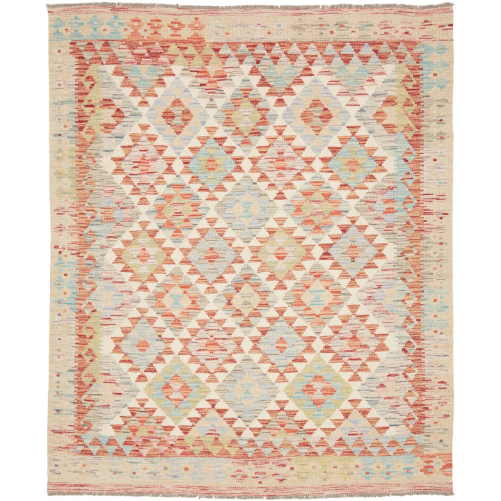 Hand Made Rug Kilim Afghanistan 152x187 Beige B