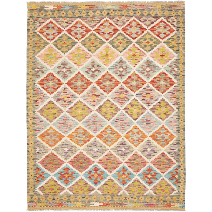 Hand Made Rug Kilim Afghanistan 152x201 Multico