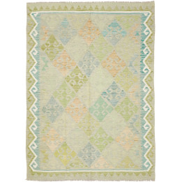 Hand Made Rug Kilim Afghanistan 150x203 Sage Gr