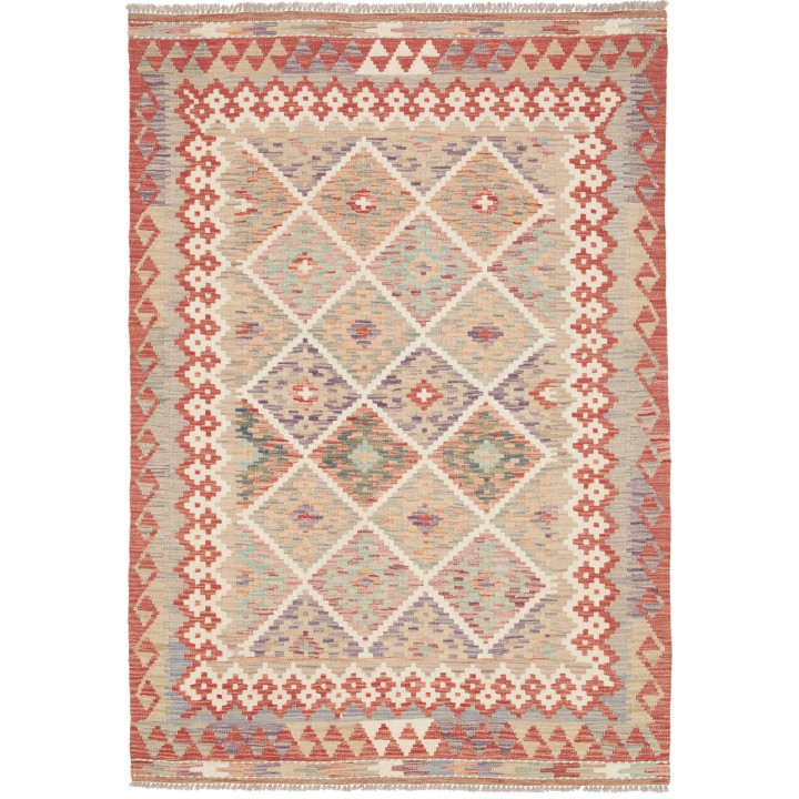 Hand Made Rug Kilim Afghanistan 123x173 Brick R