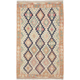 Hand Made Rug Kilim Afghanistan 118x196 Beige D