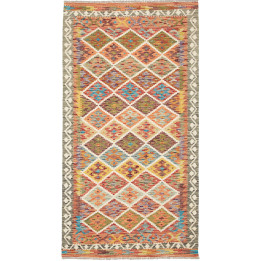 Tappeto Originale Kilim Afghanistan 107x199 Ara