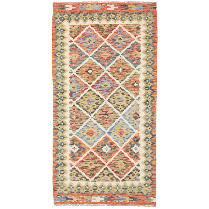 Tappeto Originale Kilim Afghanistan 102x199 Ara