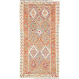 Hand Made Rug Kilim Afghanistan 101x196 Orange