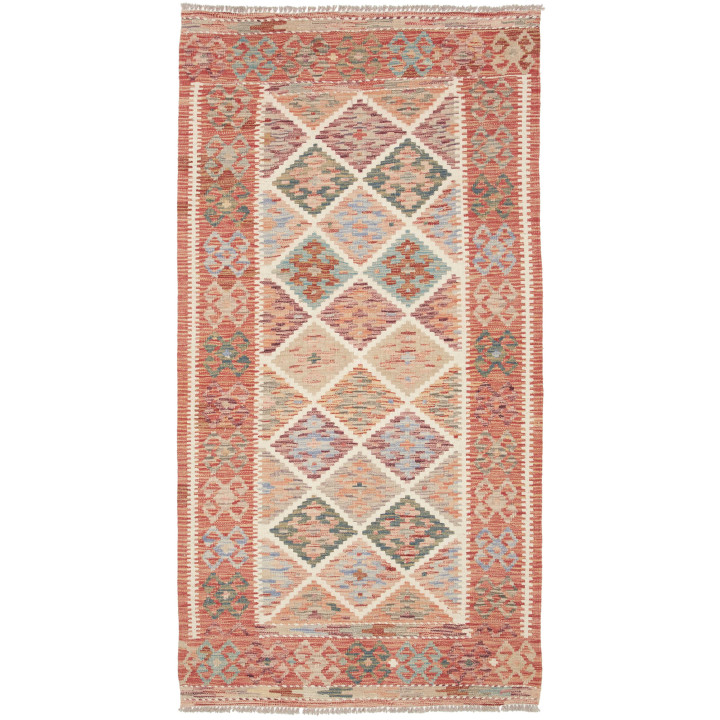 Hand Made Rug Kilim Afghanistan 101x196 Rust Re
