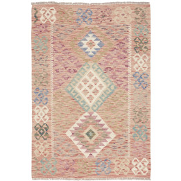 Tappeto Originale Kilim Afghanistan 98x142 Rosa