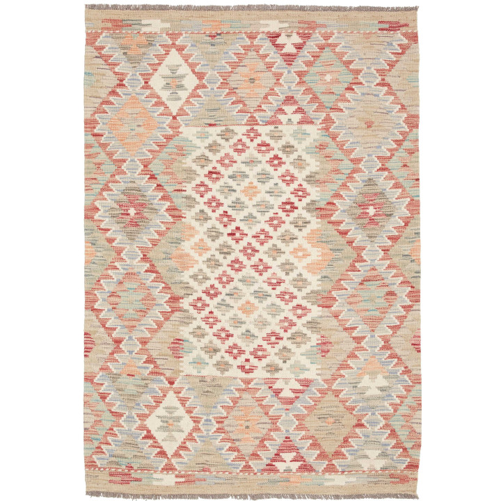 Hand Made Rug Kilim Afghanistan 103x147 Beige B